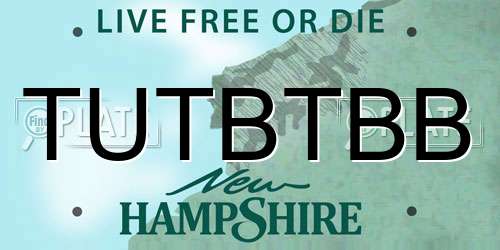 TUTBTBB New Hampshire License Plate