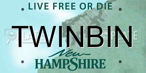 TWINBIN New Hampshire License Plate