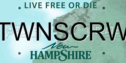 TWNSCRW New Hampshire License Plate