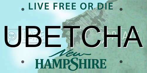 UBETCHA New Hampshire License Plate