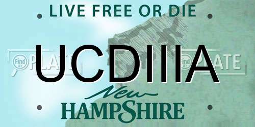 UCDIIIA New Hampshire License Plate
