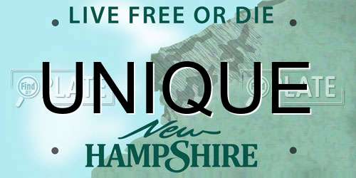 UNIQUE New Hampshire License Plate