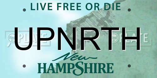 UPNRTH New Hampshire License Plate