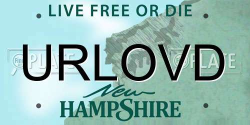 URLOVD New Hampshire License Plate