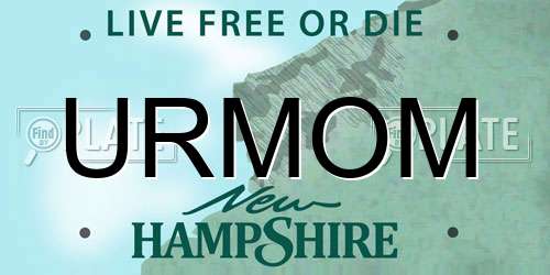 URMOM New Hampshire License Plate