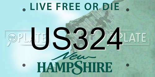 US324 New Hampshire License Plate