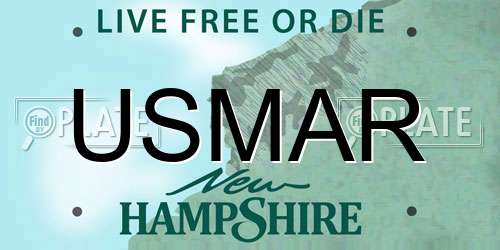 USMAR New Hampshire License Plate
