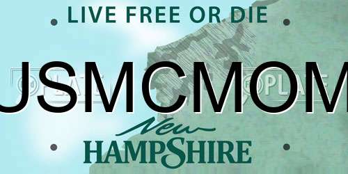 USMCMOM New Hampshire License Plate