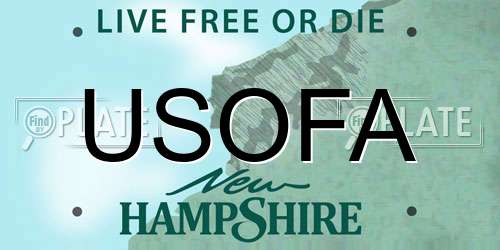 USOFA New Hampshire License Plate