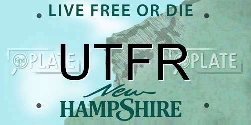 UTFR New Hampshire License Plate