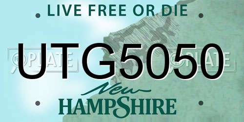 UTG5050 New Hampshire License Plate