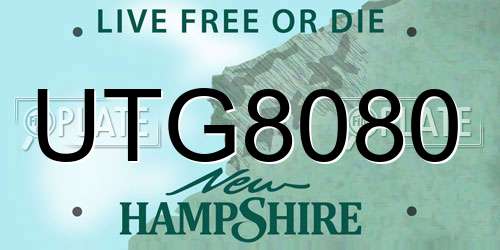 UTG8080 New Hampshire License Plate