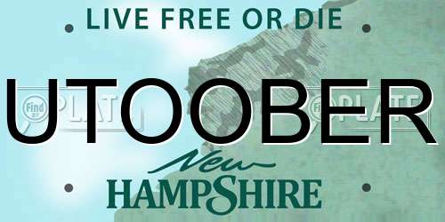 UTOOBER New Hampshire License Plate