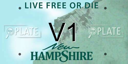 V1 New Hampshire License Plate