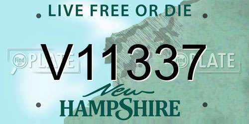 V11337 New Hampshire License Plate