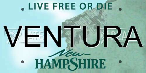 VENTURA New Hampshire License Plate