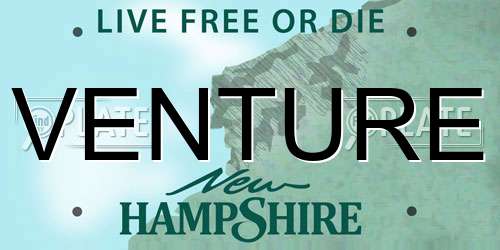VENTURE New Hampshire License Plate