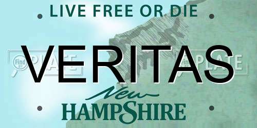 VERITAS New Hampshire License Plate