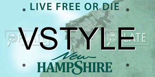 VSTYLE New Hampshire License Plate