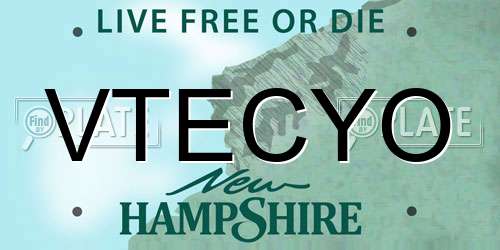 VTECYO New Hampshire License Plate