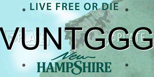 VUNTGGG New Hampshire License Plate