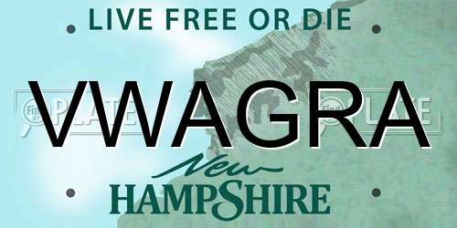 VWAGRA New Hampshire License Plate