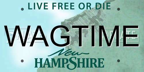 WAGTIME New Hampshire License Plate