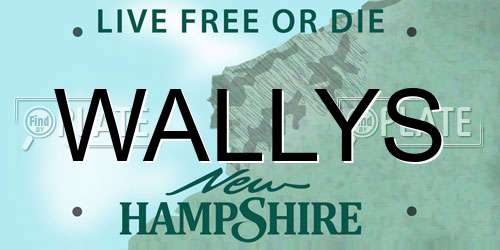WALLYS New Hampshire License Plate