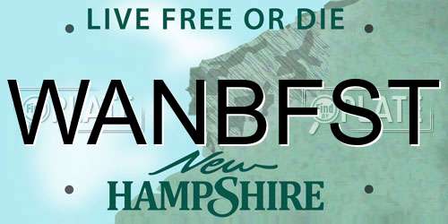 WANBFST New Hampshire License Plate