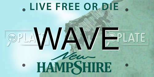 WAVE New Hampshire License Plate