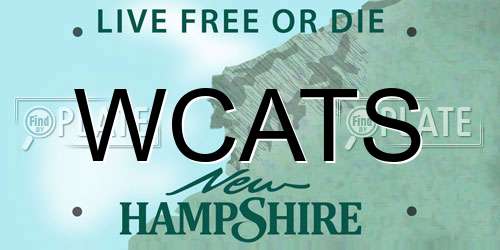 WCATS New Hampshire License Plate