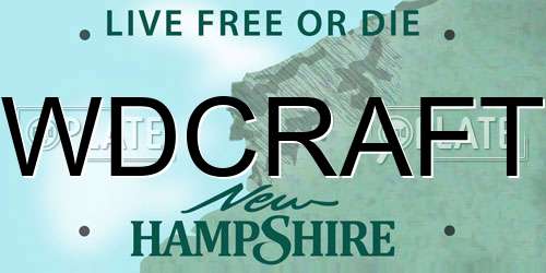 WDCRAFT New Hampshire License Plate