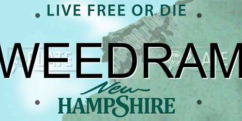 WEEDRAM New Hampshire License Plate