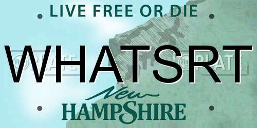 WHATSRT New Hampshire License Plate