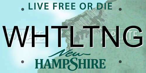 WHTLTNG New Hampshire License Plate