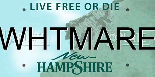 WHTMARE New Hampshire License Plate