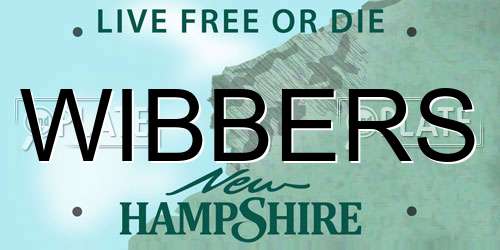 WIBBERS New Hampshire License Plate