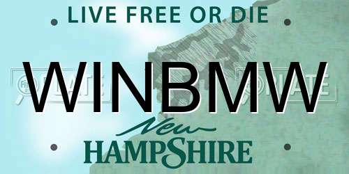 WINBMW New Hampshire License Plate