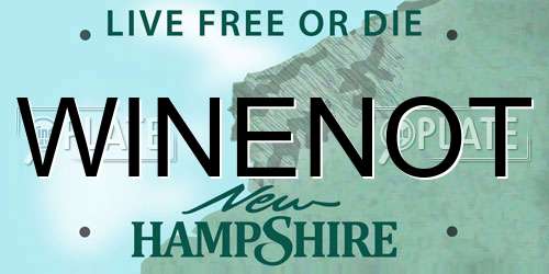 WINENOT New Hampshire License Plate