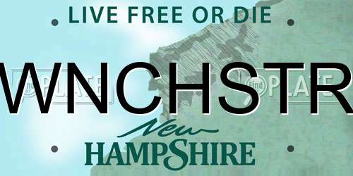 WNCHSTR New Hampshire License Plate
