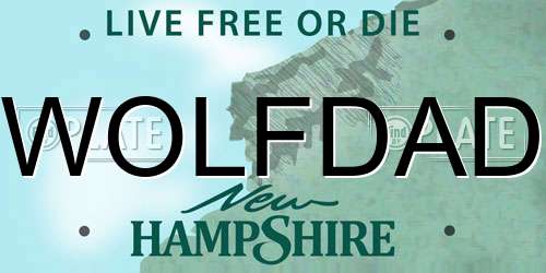 WOLFDAD New Hampshire License Plate