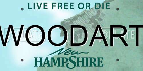 WOODART New Hampshire License Plate