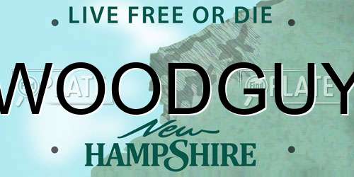 WOODGUY New Hampshire License Plate