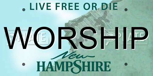 WORSHIP New Hampshire License Plate