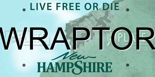 WRAPTOR New Hampshire License Plate