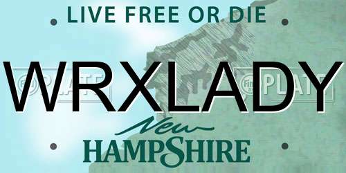 WRXLADY New Hampshire License Plate