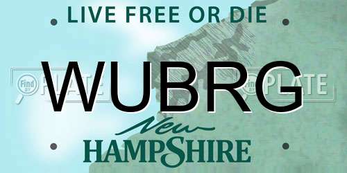 WUBRG New Hampshire License Plate