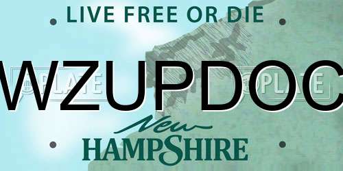WZUPDOC New Hampshire License Plate