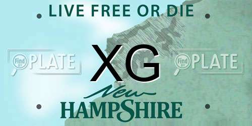 XG New Hampshire License Plate