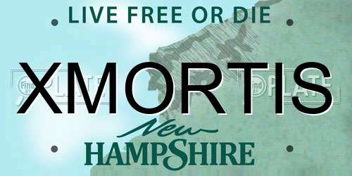 XMORTIS New Hampshire License Plate